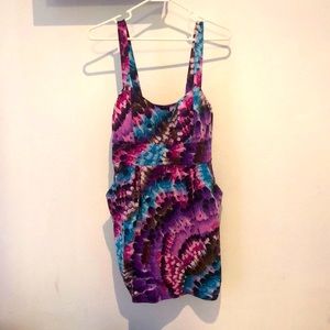Short colorful summer dress